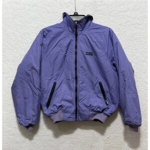 Vintage Patagonia Jacket Purple Fleece Lined Windbreaker Women Junior Size 9/10